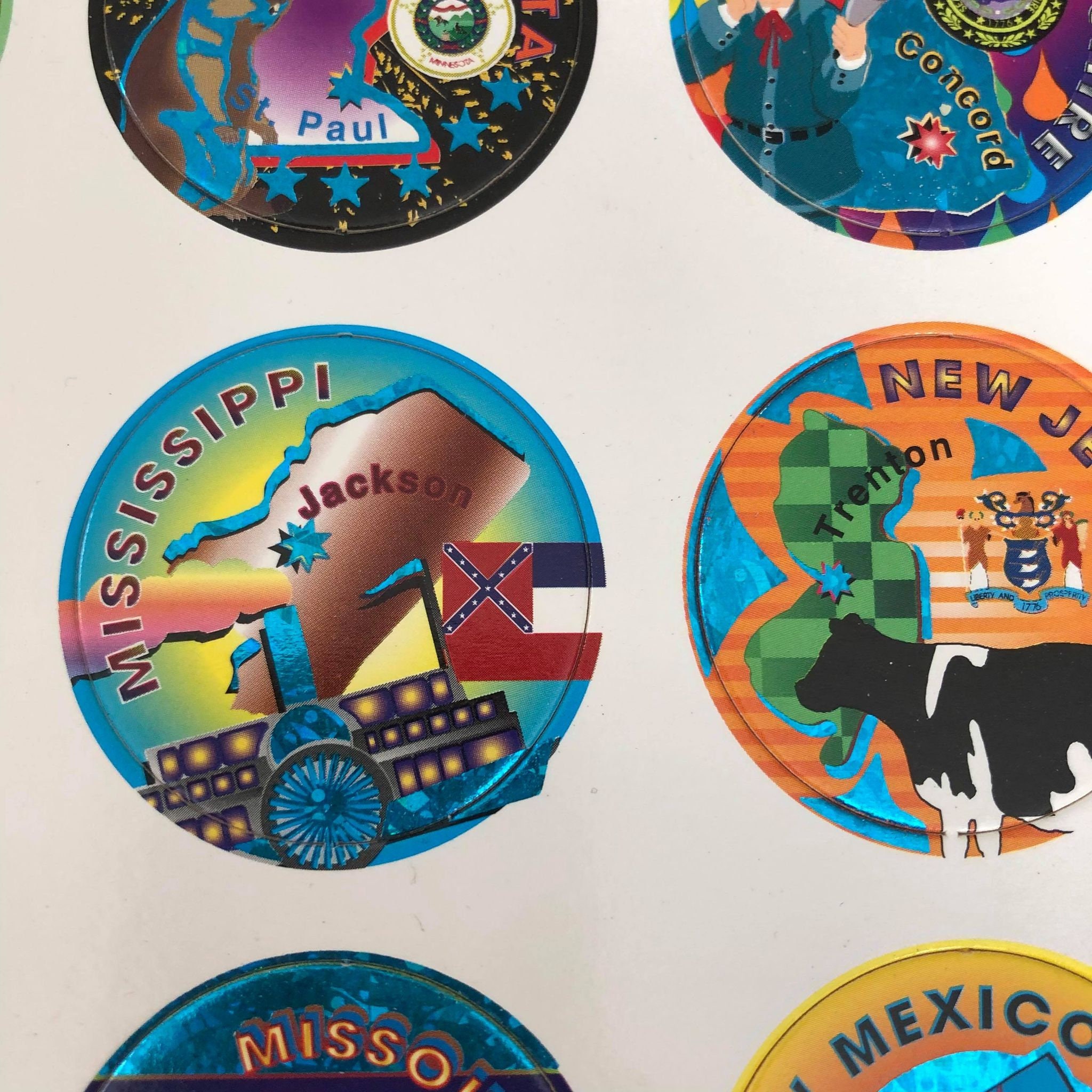 Vintage POGS Sheet, New, 54 POGS, 90s Toys and Collectibles Vintage POGS Sheet, New, 54 POGS, 90s Toys and Collectibles
