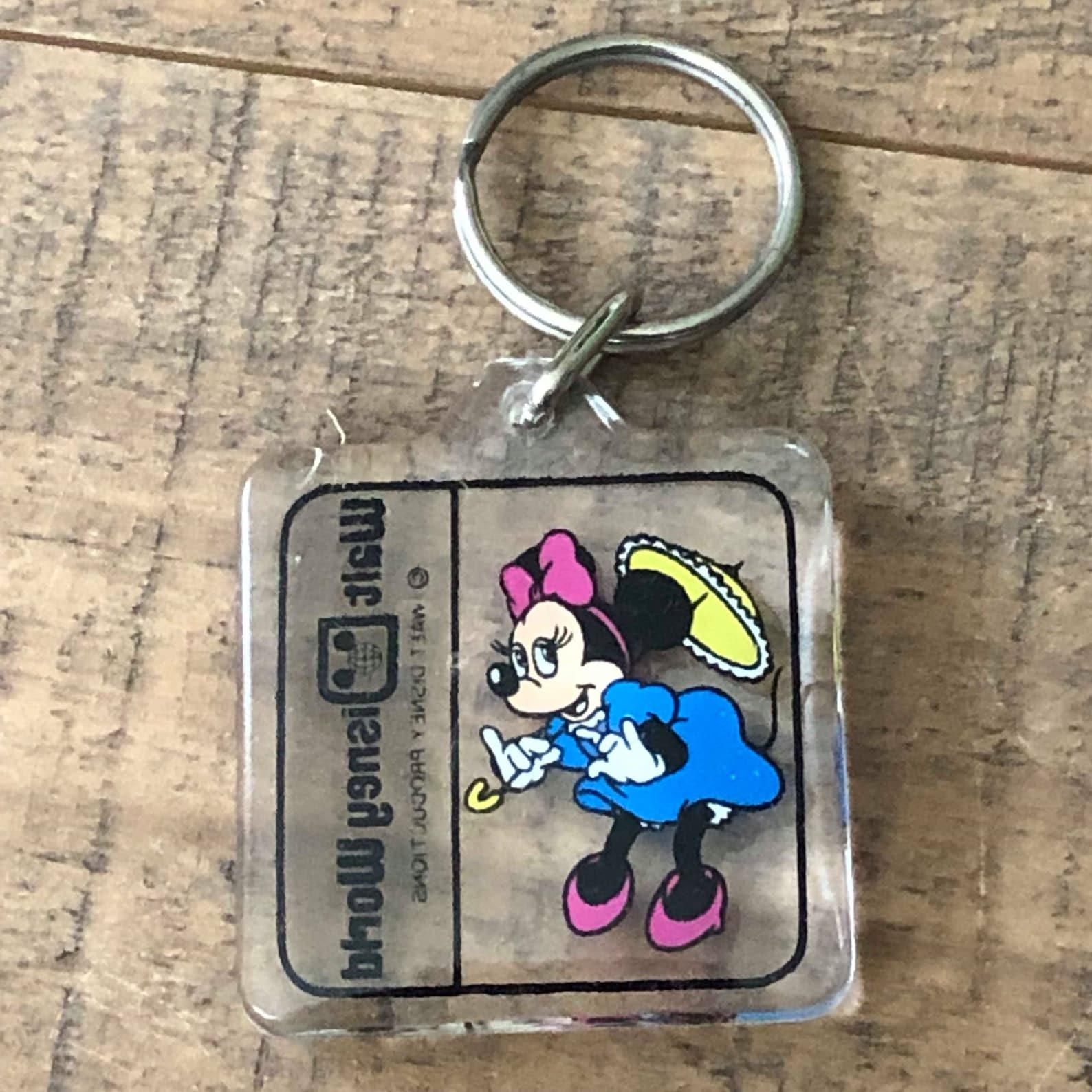 Walt Disney World Keychain Vintage Vintage Minnie Mouse Etsy