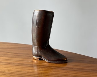 Vintage Brass Boot Decor/Vase, Brass Decor, Brass Vase, Vintage Brass, Vintage Decor, Vintage Boot, Boot, Brass