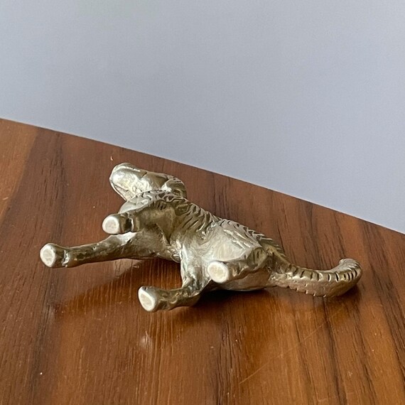 Vintage Brass Dog Figurine, Miniature Animal Decor - Etsy