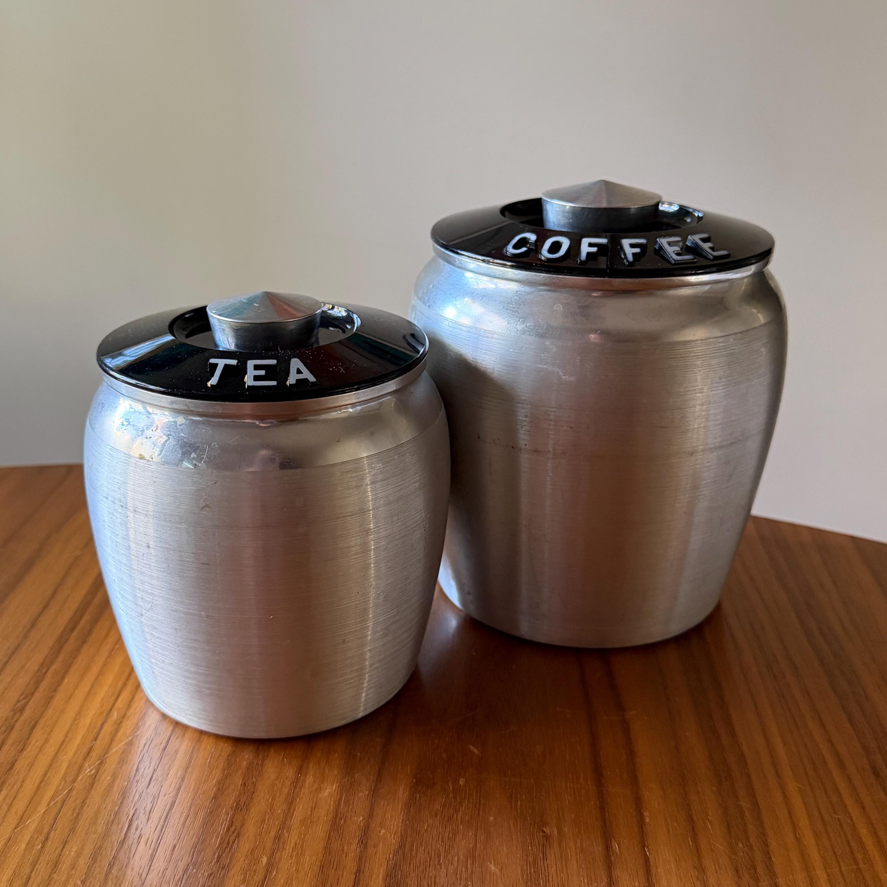 Kromex Tea Canister - Etsy