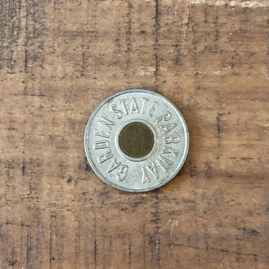 Garden State Parkway Token , New Jersey Car Fare, 1980s, 1990s, Vintage Token, New Jersey