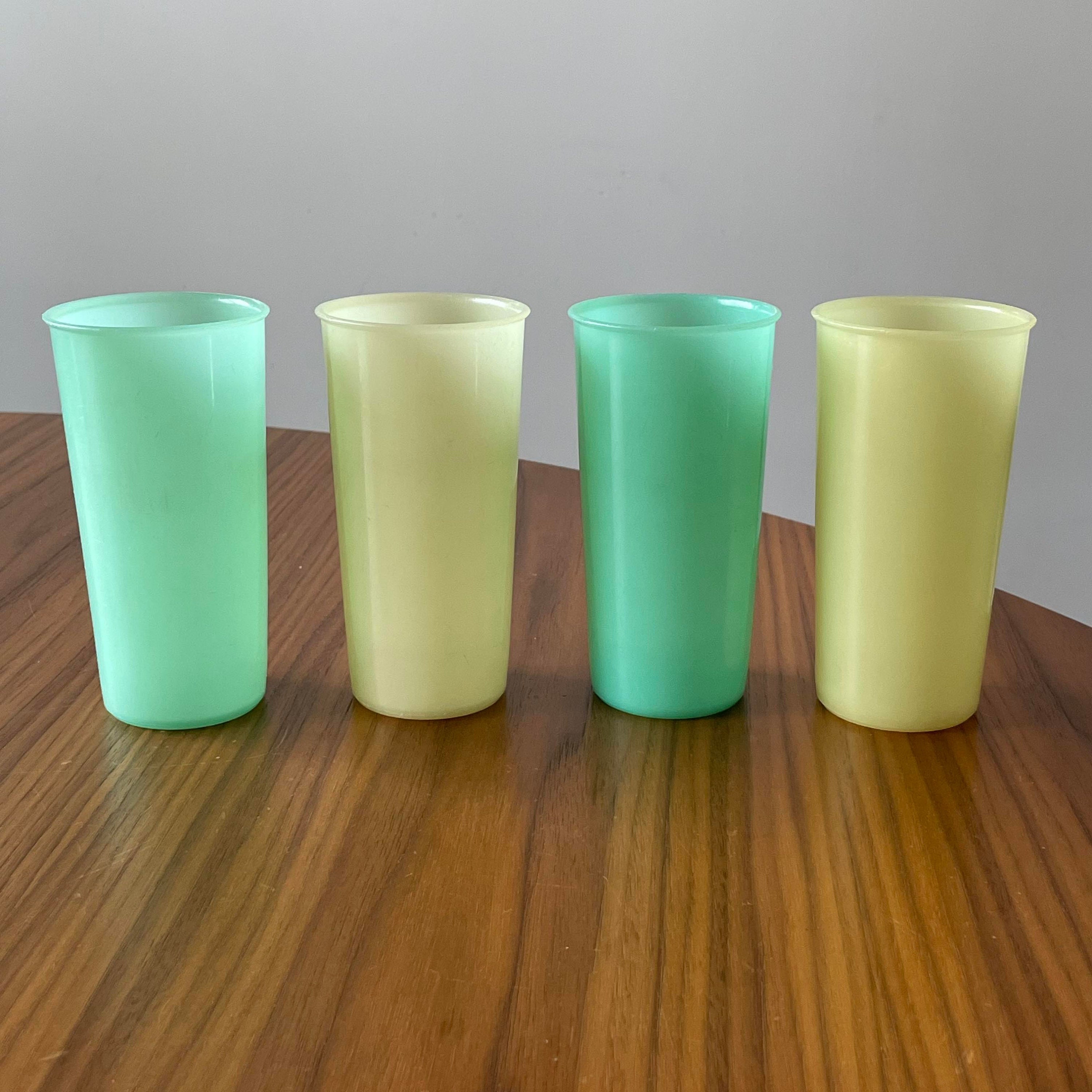Vintage Tupperware Cups, Set of Four, Vintage Tupperware, Tupperware  Tumblers, Vintage Cups, Rainbow Cups, Tupperware, Plastic Cup, #116