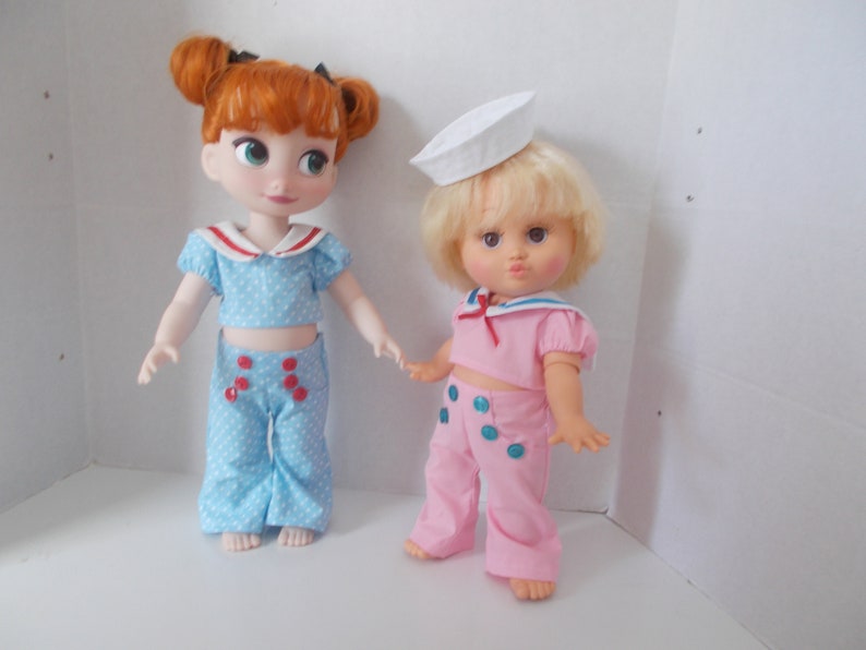 Ship Ahoy, PDF Sewing pattern, Doll Clothes, 13 inch doll, Galoob Baby Face, Animator, Meadow Mae, Instant Download, Doll Clothing image 7