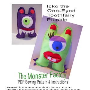 Icko Toothfairy Plushie PDF Digital Download Doll Sewing Pattern