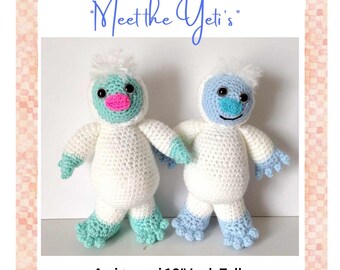 Meet the Yetis Crochet Amigurumi PDF Instant Download Pattern