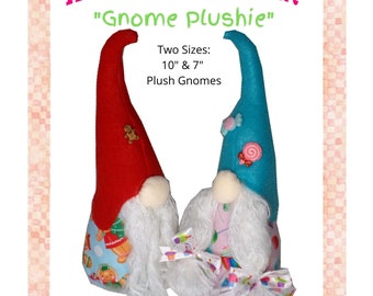 Gnome Plush, Shelf Sitter, PDF Instant Download, Sewing Pattern, Gnome Sewing, Garden Gnome Doll