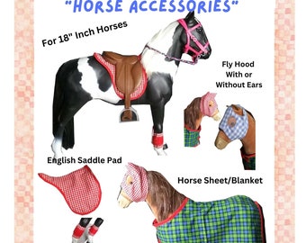 18 Inch Doll Horse Accessories Sewing Pattern (PDF Download)