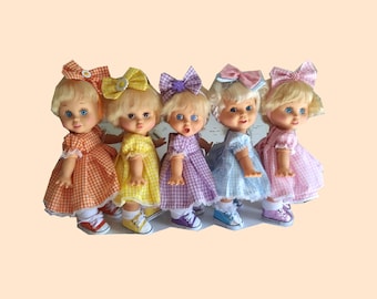 Made to Order Galoob Baby Face 13 Inch Easter Eggs Pastels Doll Clothes Sets Yellow Blue Pink Lavender  Orange Green Clothing