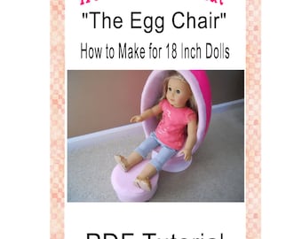 How to Make Egg Chair 18 Inch Doll Furniture Tutorial PDF Digital Download