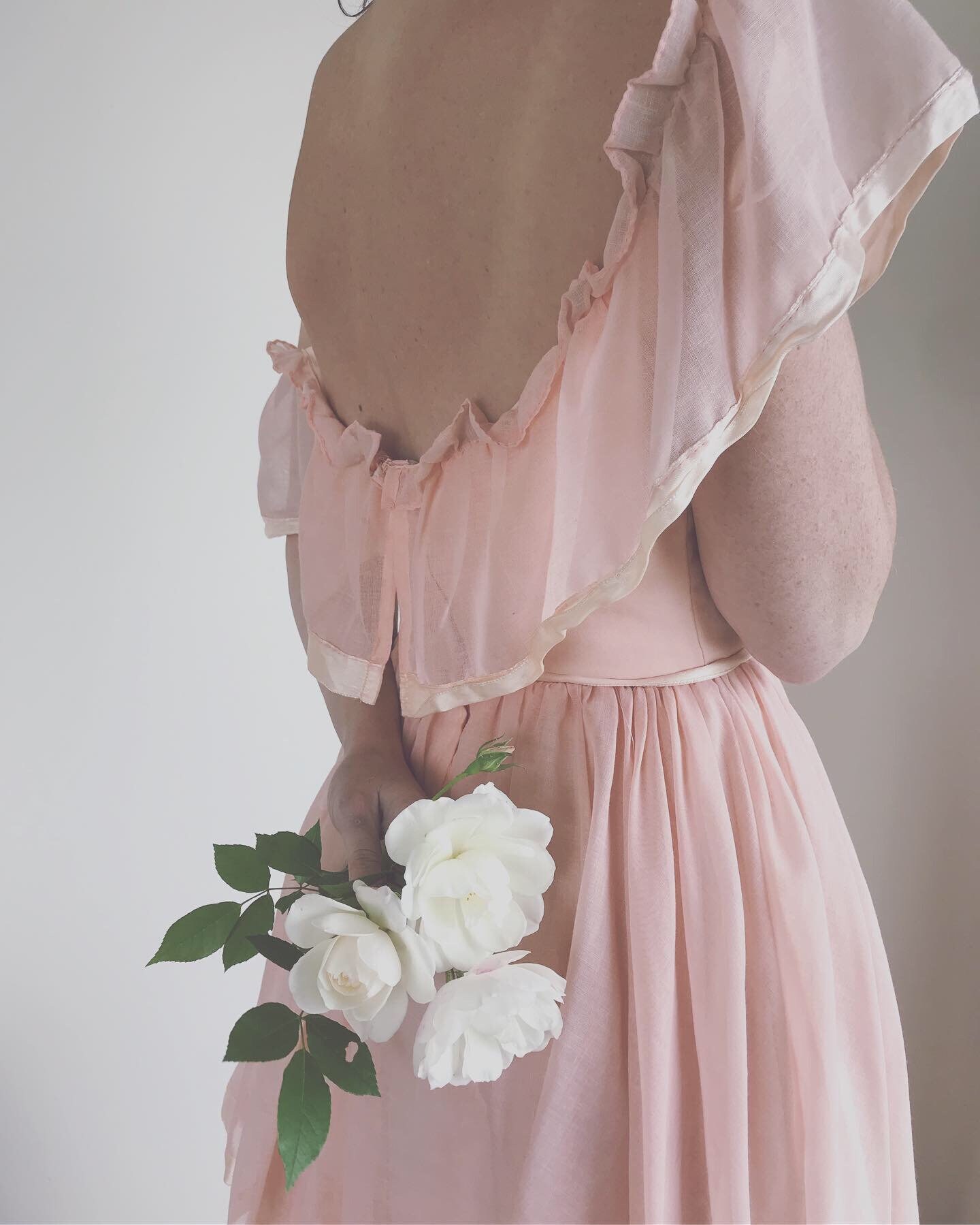 Dance Allure Vintage Pink Ruffled Gown Women's Wedding - Etsy