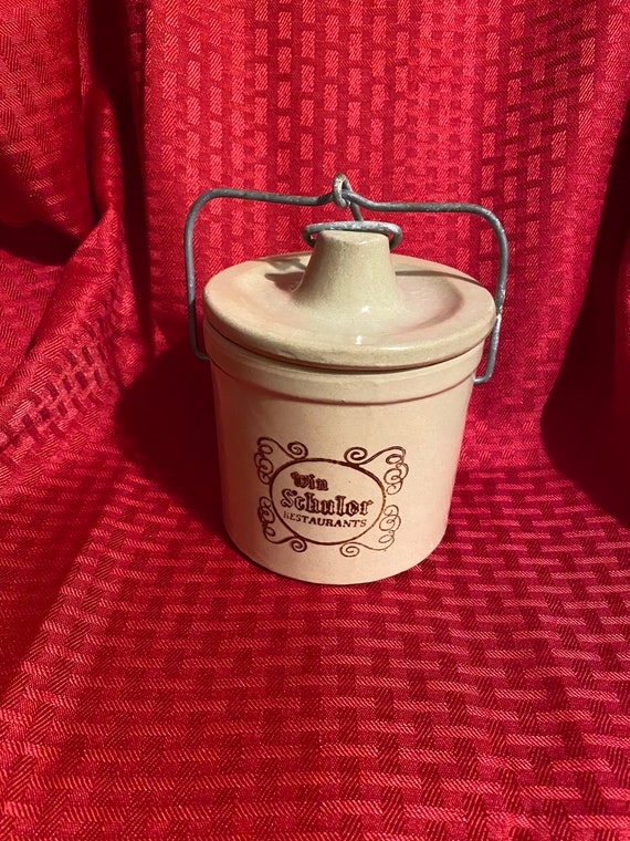 Vintage Win Schuler Restaurants Crock Etsy