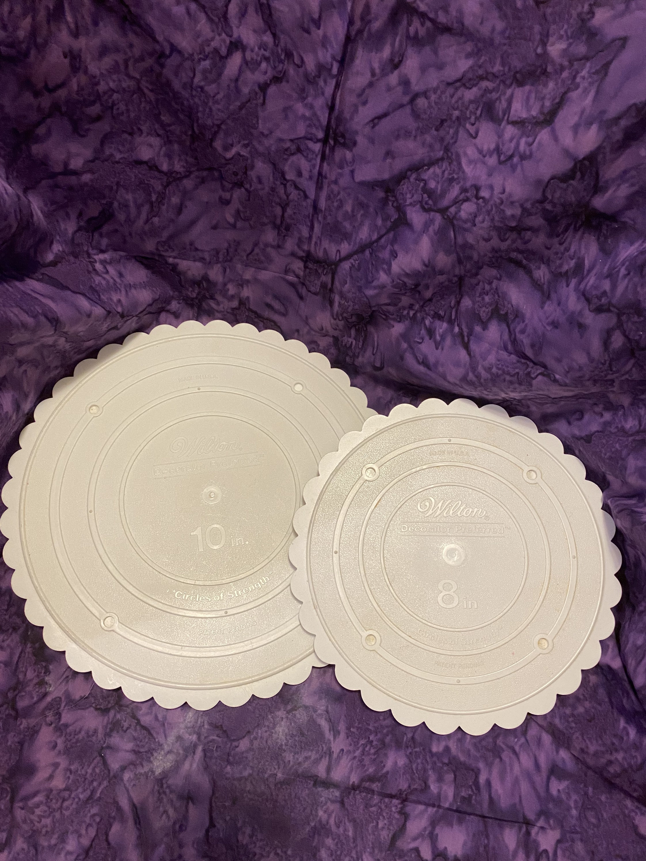 Wilton scalloped cake separator plates Etsy