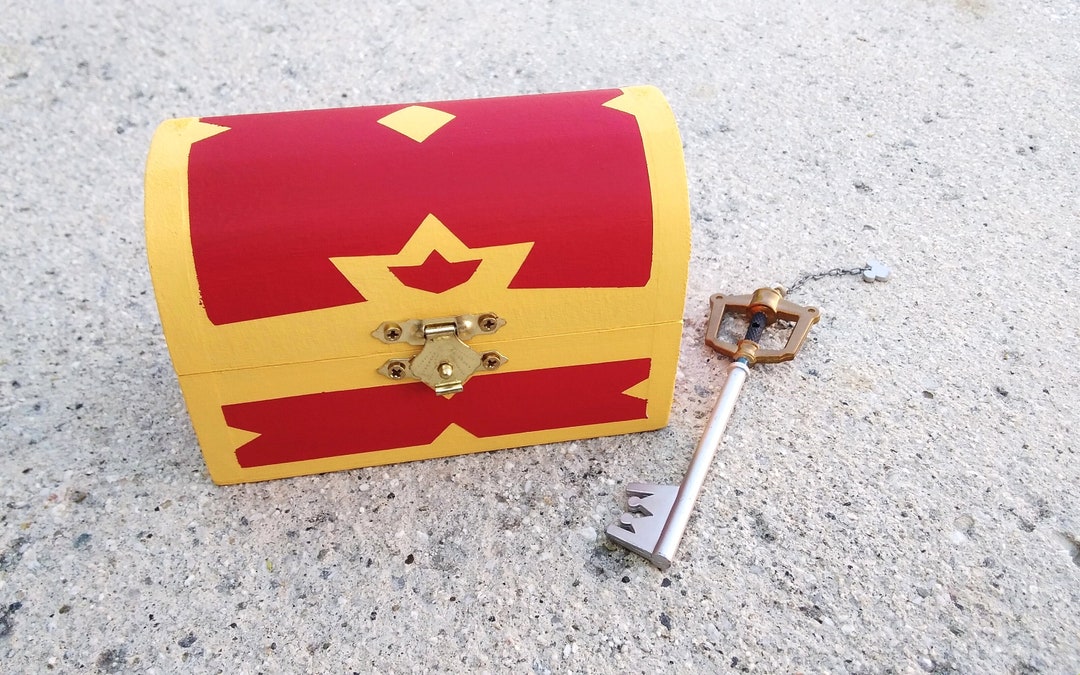 Kingdom Hearts Inspired Treasure Chest Trinket / Jewelry Box Etsy