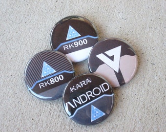 Button / Pin Set inspired by Detroit Become Human video game