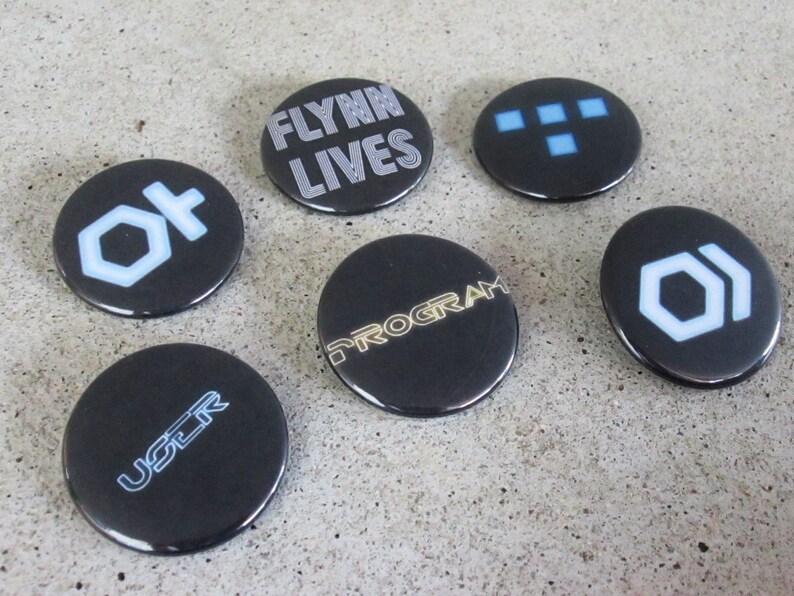 TRON Legacy inspired button set image 1