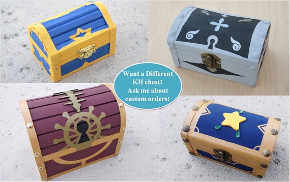 Kingdom Hearts Inspired Treasure Chest Trinket / Jewelry Box - Etsy