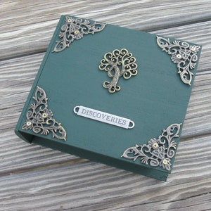 Tree of Life Book Box with pull out drawer trinket / jewelry box image 3