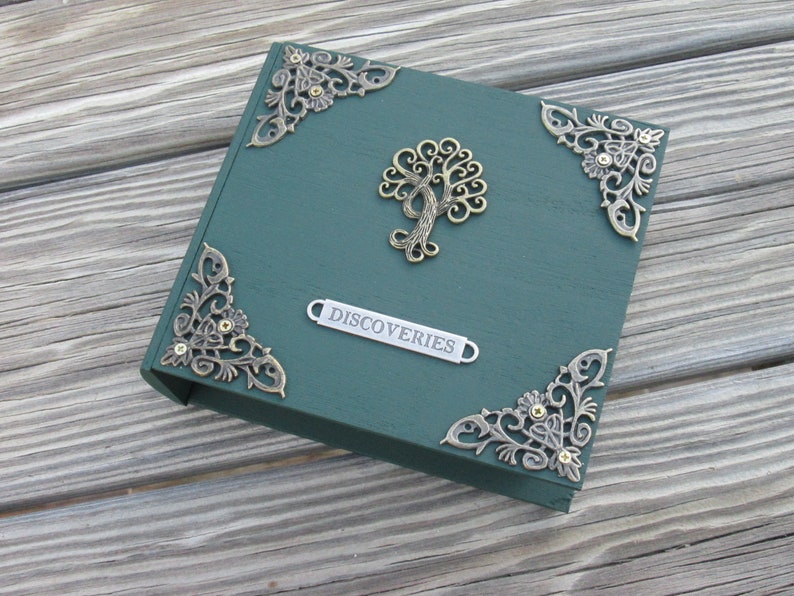 Tree of Life Book Box with pull out drawer trinket / jewelry box image 3