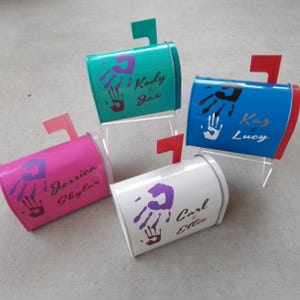 Up inspired Carl and Ellie Mailbox Tin Trinket / Jewelry box (Made to Order & Customizable with names!) in multiple colors