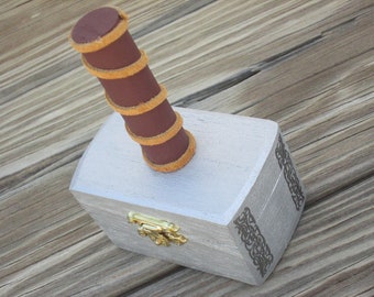 Thor's Hammer (miniature) trinket / jewelry / coin, etc. box