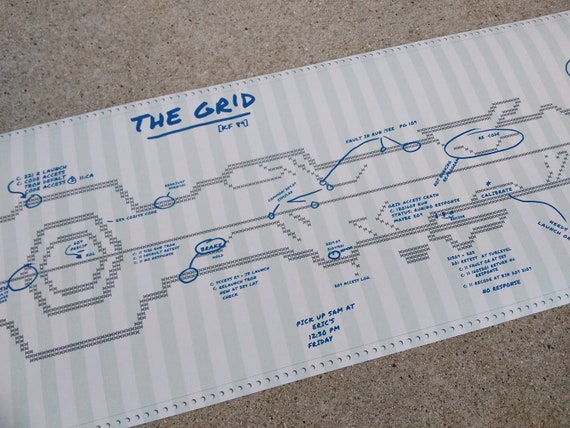 TRON Legacy DOT Matrix Grid Map - Etsy