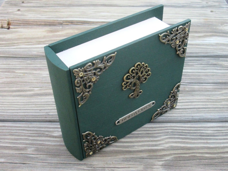 Tree of Life Book Box with pull out drawer trinket / jewelry box image 7