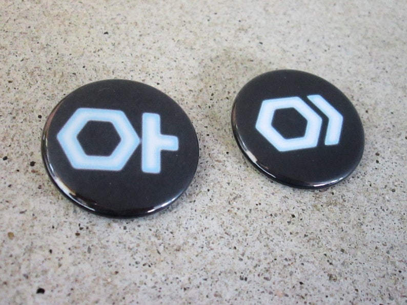 TRON Legacy inspired button set image 4