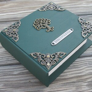 Tree of Life Book Box with pull out drawer trinket / jewelry box image 6