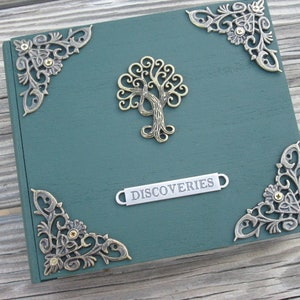 Tree of Life Book Box with pull out drawer trinket / jewelry box image 1