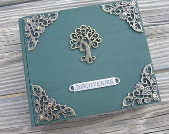 Tree of Life Book Box with pull out drawer trinket / jewelry box