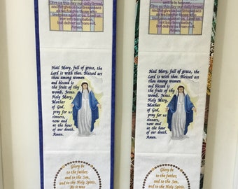 The Lord's Prayer, Hail Mary, and Glory Be Prayers Wall Hanging