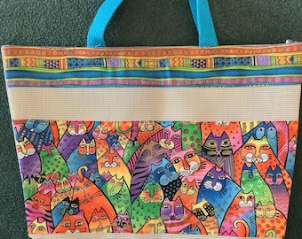 Laurel Burch "Fantasticats" Tote Bag - Rare Find - Free Shipping