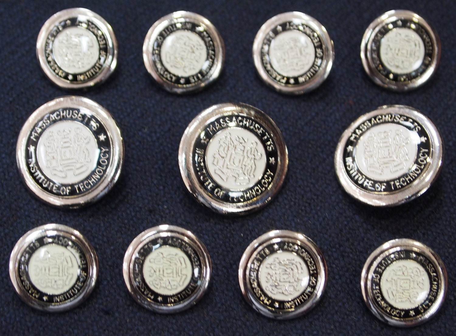 Silver Metal MIT Blazer Buttons Set for suit jacket blazer Etsy