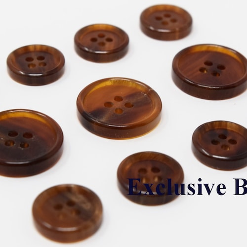 Genuine Brown Horn Buttons Set for Suit Jacket Blazer or Etsy
