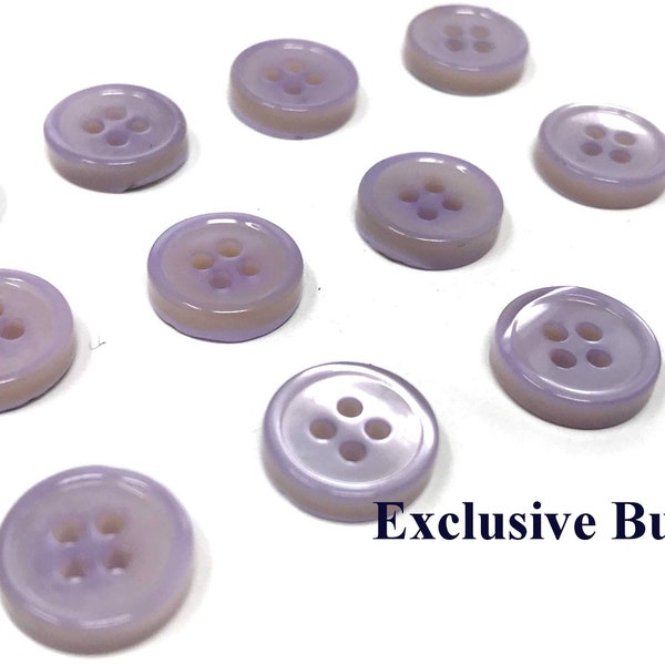 Lavender Mother of Pearl Dress Shirt Buttons Set