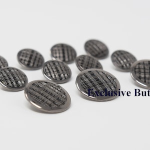 Gunmetal Silver Blazer Buttons - For blazers or sport coats