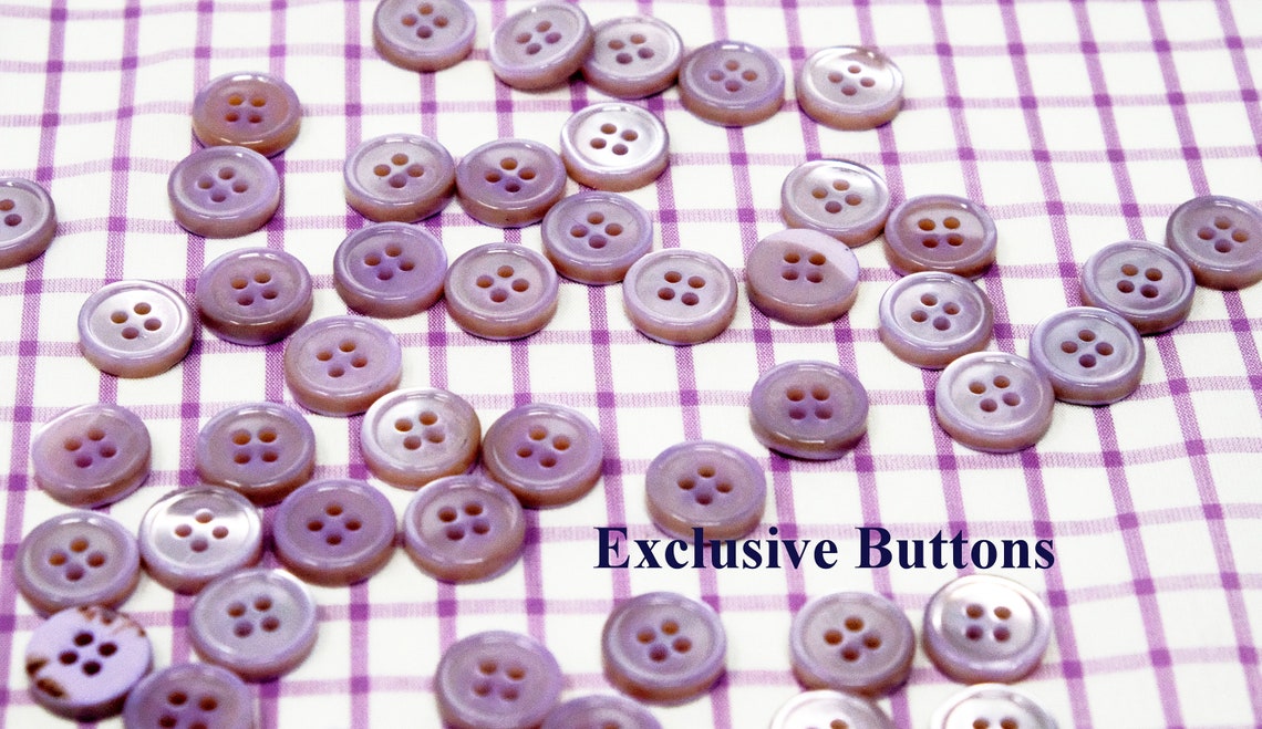 Lavender Mother of Pearl Dress Shirt Buttons Set Etsy