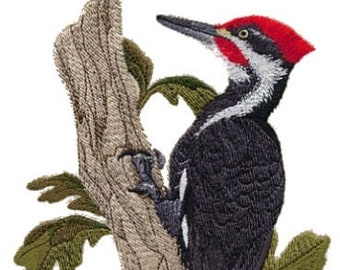 Pileated Woodpecker Embroidered Patch