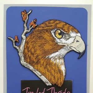 Red-Tailed Hawk, Embroidered Patch 5.2&quot; x 5&quot;