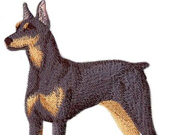 Doberman Pinscher Dog Full Body Embroidered Patch, comes in 3 sizes