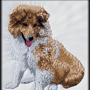Shetland Sheepdog Sheltie Embroidered Patches