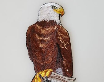 Bald Eagle, Birds of Prey Embroidered Patch Free USA Shipping