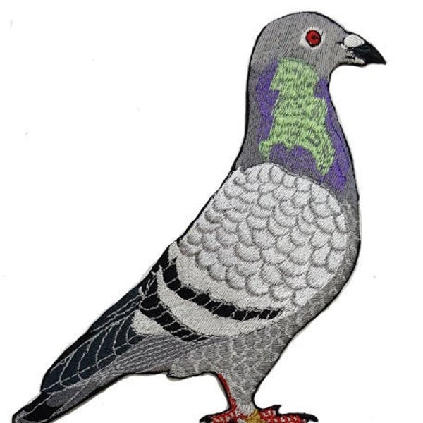 Pigeon, oiseau, colombe patch brodé grandes et petites tailles livraison gratuite