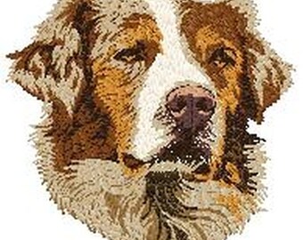 Australian Shepherd, Aussie Dog Embroidered Patch comes in 3 sizes
