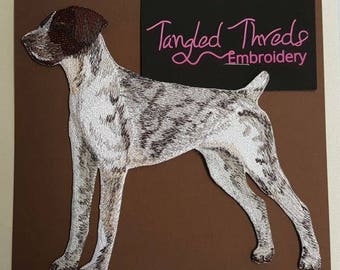 German Shorthaired Pointer Dog  Embroidered Patch