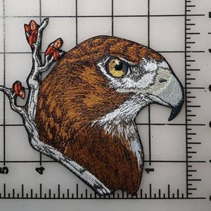 Red-Tailed Hawk, Embroidered Patch 5.2 x 5 image 3