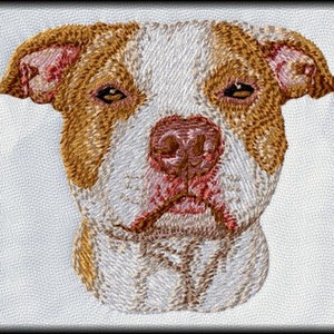American Pit Bull Terrier, Pitbull Dog Embroidered Patches comes in 2&quot; 3&quot; and 4&quot; sizes iron on or sew on