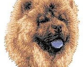 Chow Chow Dog Embroidered Patches comes in 2" 3" and 4" sizes
