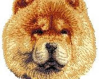Chow Chow Dog Embroidered Patches comes in 2" 3" and 4"